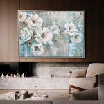 Floral 742 Canvas Art 60 x 40 cm / Black