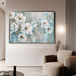 Floral 742 Canvas Art 60 x 40 cm / Black