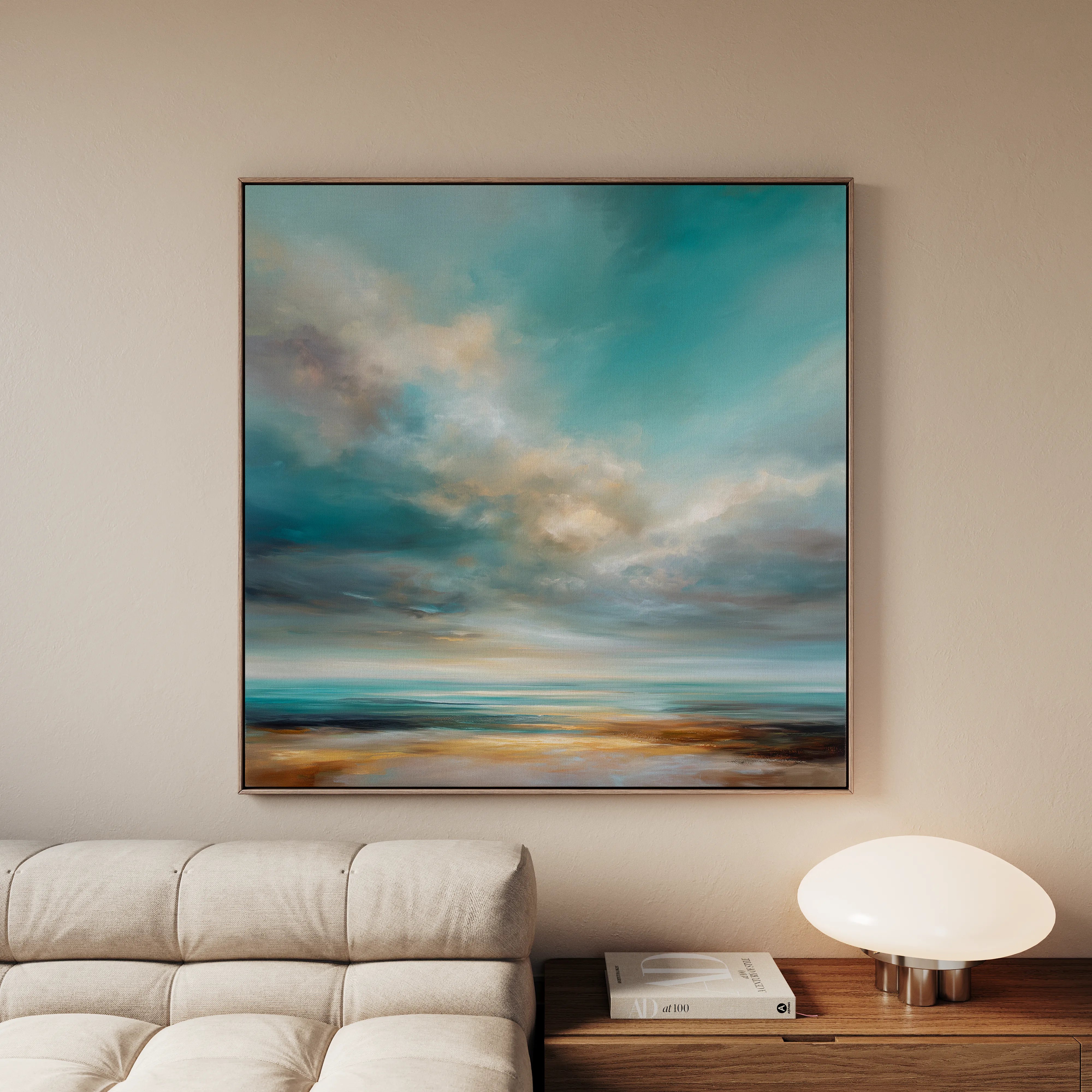 Abstract 743 Canvas Art 60 x 60 cm / Black