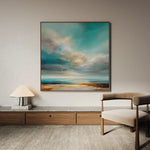 Abstract 743 Canvas Art 60 x 60 cm / Black