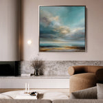 Abstract 743 Canvas Art 60 x 60 cm / Black