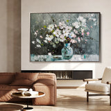 Floral 743 Canvas Art 60 x 40 cm / Black