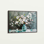 Floral 743 Canvas Art 60 x 40 cm / Black