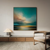 Abstract 744 Canvas Art 60 x 60 cm / Black