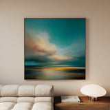 Abstract 744 Canvas Art 60 x 60 cm / Black