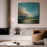 Abstract 744 Canvas Art 60 x 60 cm / Black