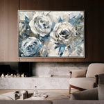 Floral 744 Canvas Art 60 x 40 cm / Black