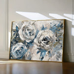 Floral 744 Canvas Art 60 x 40 cm / Black