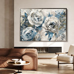 Floral 744 Canvas Art 60 x 40 cm / Black