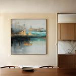 Abstract 745 Canvas Art 60 x 60 cm / Black