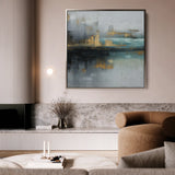Abstract 745 Canvas Art 60 x 60 cm / Black