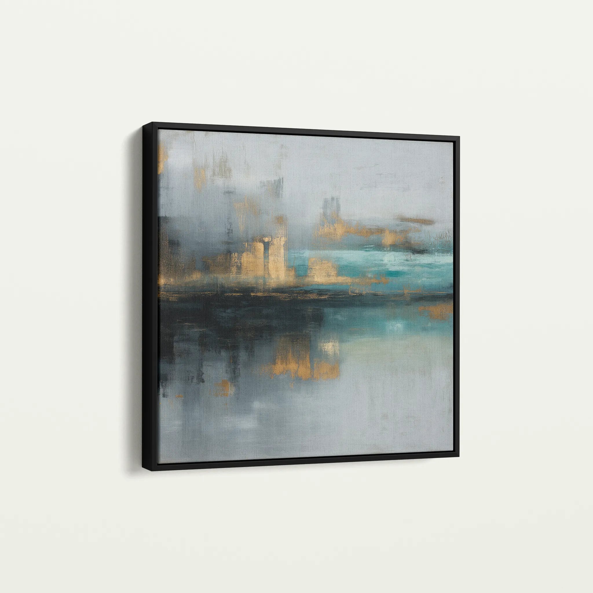 Abstract 745 Canvas Art 60 x 60 cm / Black
