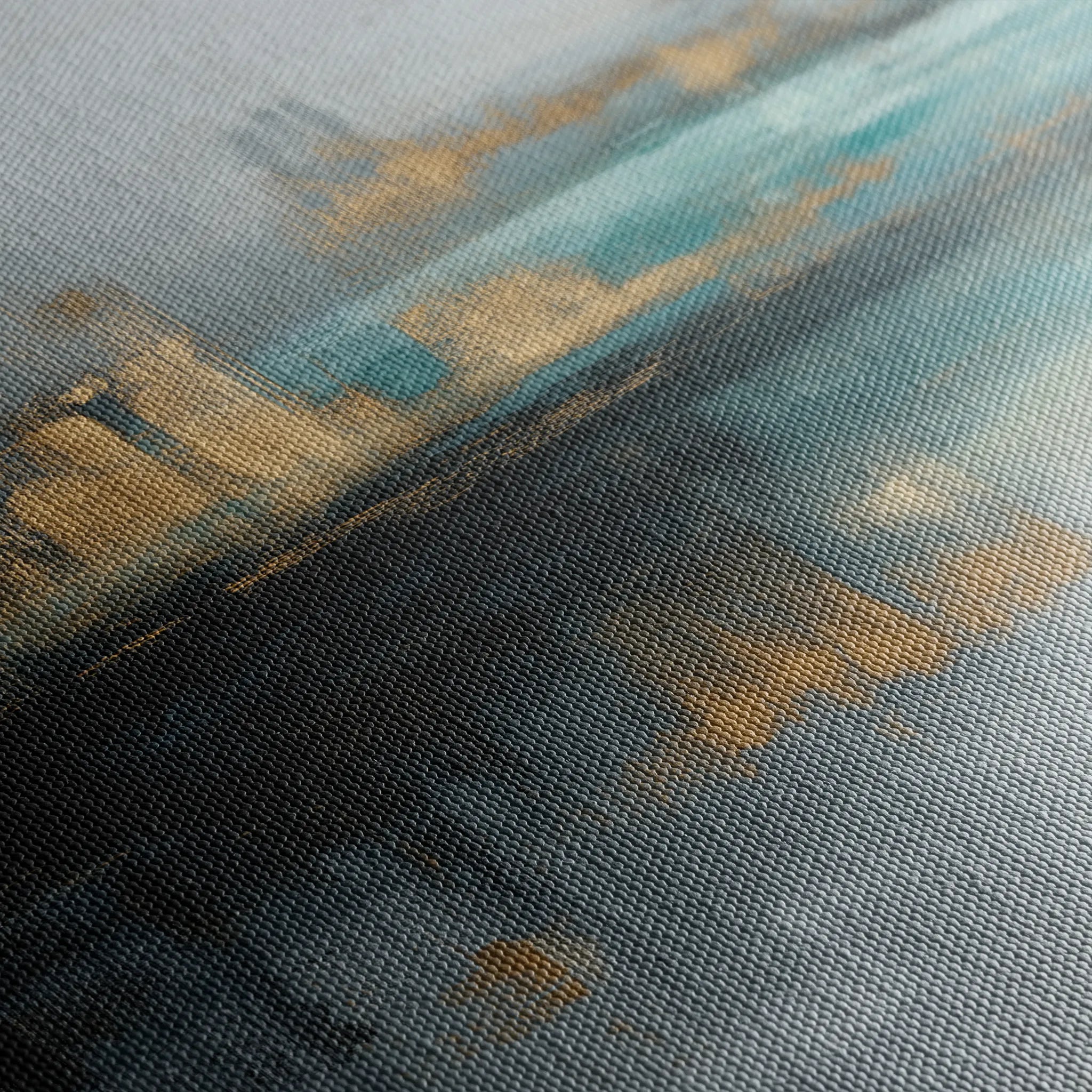 Abstract 745 Canvas Art 60 x 60 cm / Black