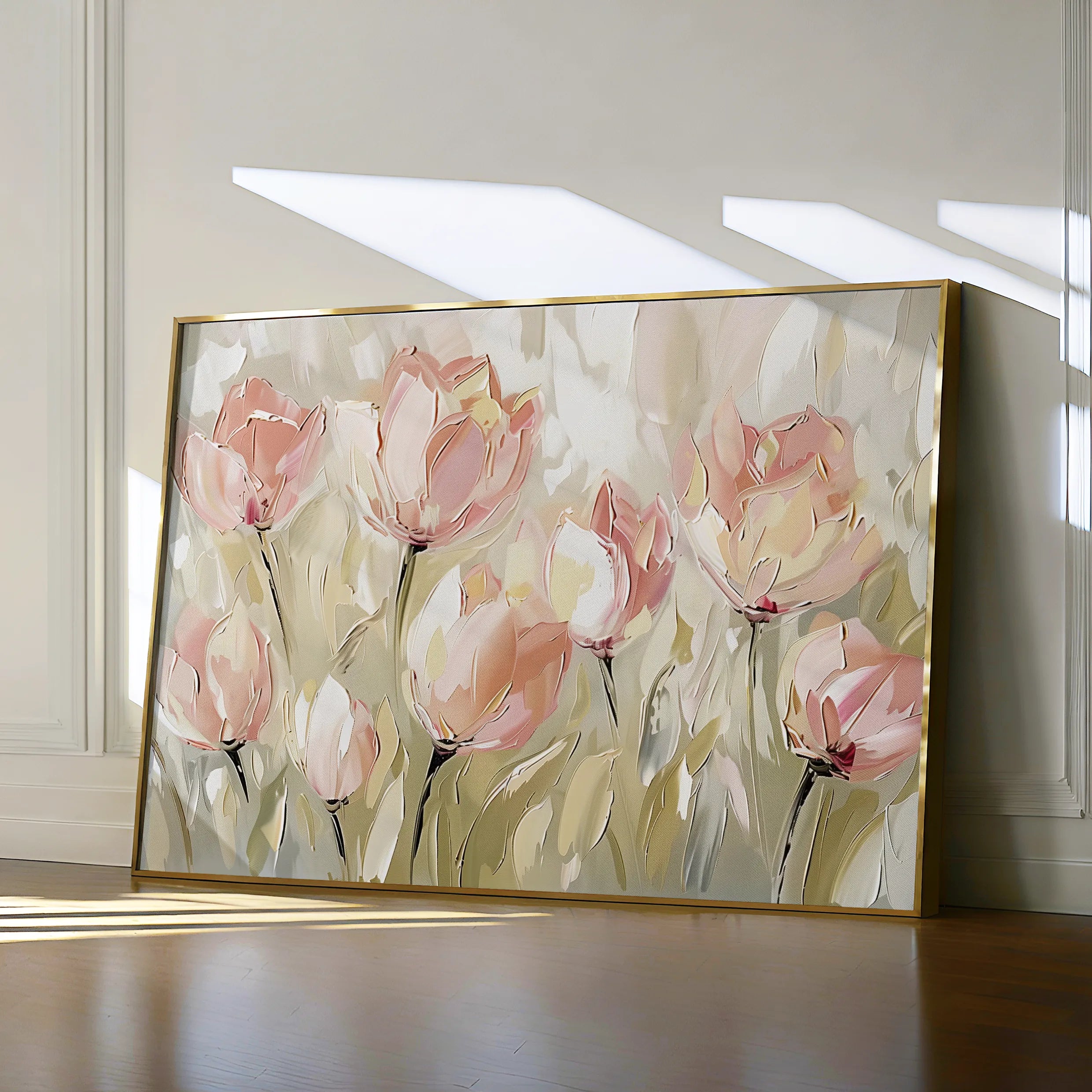 Floral 745 Canvas Art 60 x 40 cm / Black