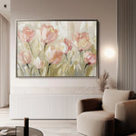 Floral 745 Canvas Art 60 x 40 cm / Black