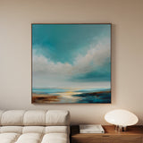 Abstract 746 Canvas Art 60 x 60 cm / Black