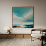 Abstract 746 Canvas Art 60 x 60 cm / Black