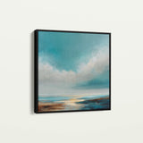 Abstract 746 Canvas Art 60 x 60 cm / Black