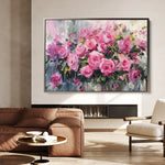 Floral 746 Canvas Art 60 x 40 cm / Black