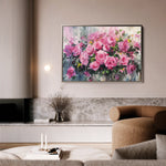 Floral 746 Canvas Art 60 x 40 cm / Black