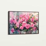 Floral 746 Canvas Art 60 x 40 cm / Black