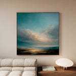 Abstract 747 Canvas Art 60 x 60 cm / Black