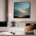 Abstract 747 Canvas Art 60 x 60 cm / Black
