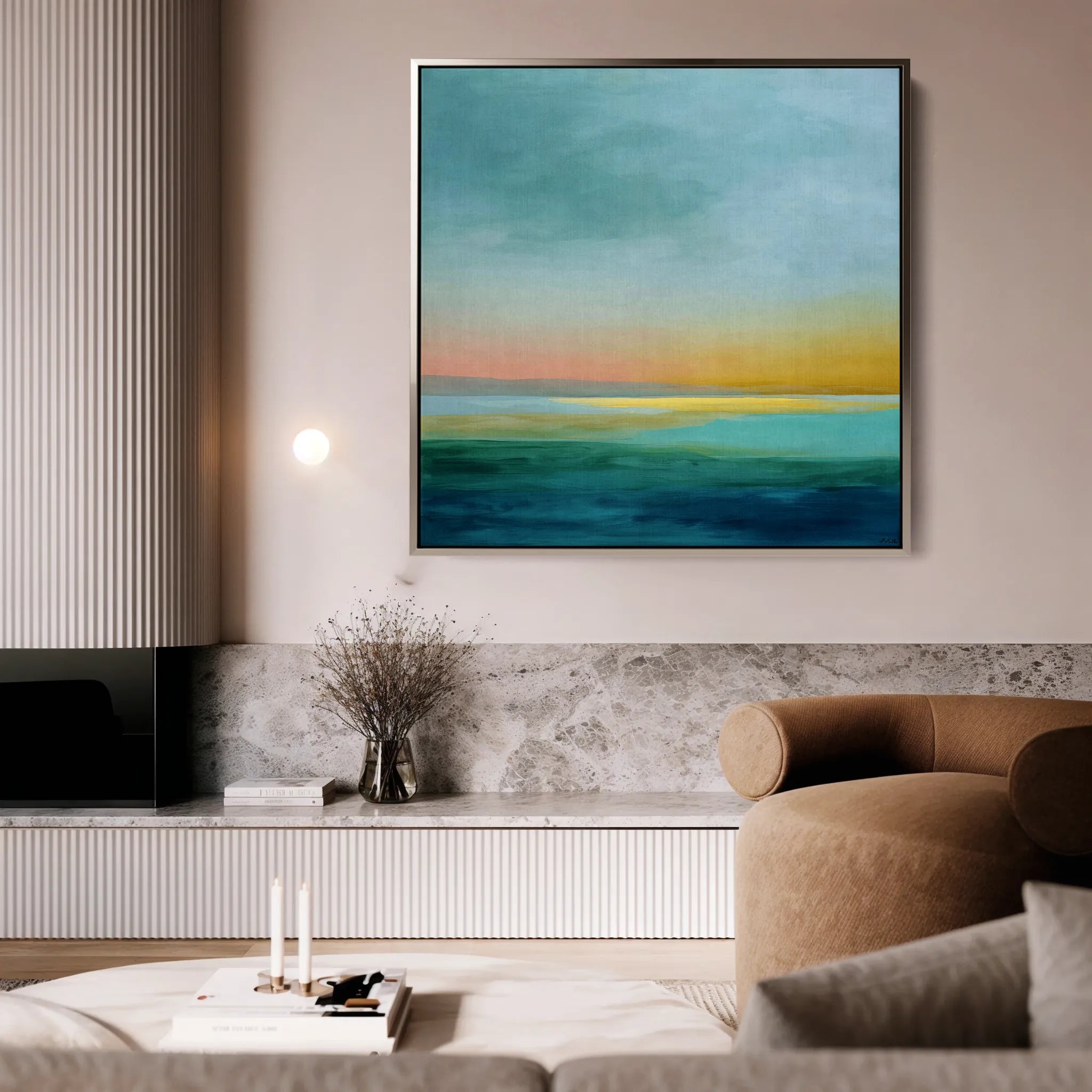 Abstract 749 Canvas Art 60 x 60 cm / Black