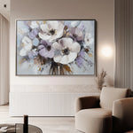 Floral 749 Canvas Art 60 x 40 cm / Black