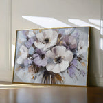 Floral 749 Canvas Art 60 x 40 cm / Black