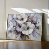 Floral 749 Canvas Art 60 x 40 cm / Black
