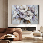 Floral 749 Canvas Art 60 x 40 cm / Black