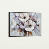 Floral 749 Canvas Art 60 x 40 cm / Black