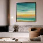 Abstract 750 Canvas Art 60 x 60 cm / Black