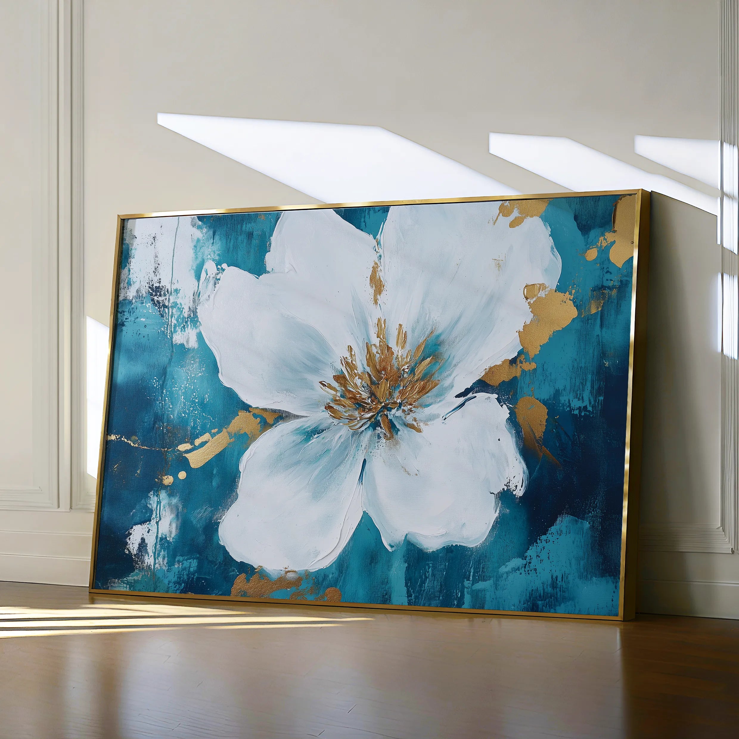Floral 750 Canvas Art 60 x 40 cm / Black