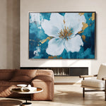 Floral 750 Canvas Art 60 x 40 cm / Black