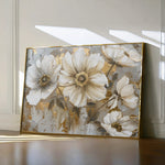 Floral 751 Canvas Art 60 x 40 cm / Black