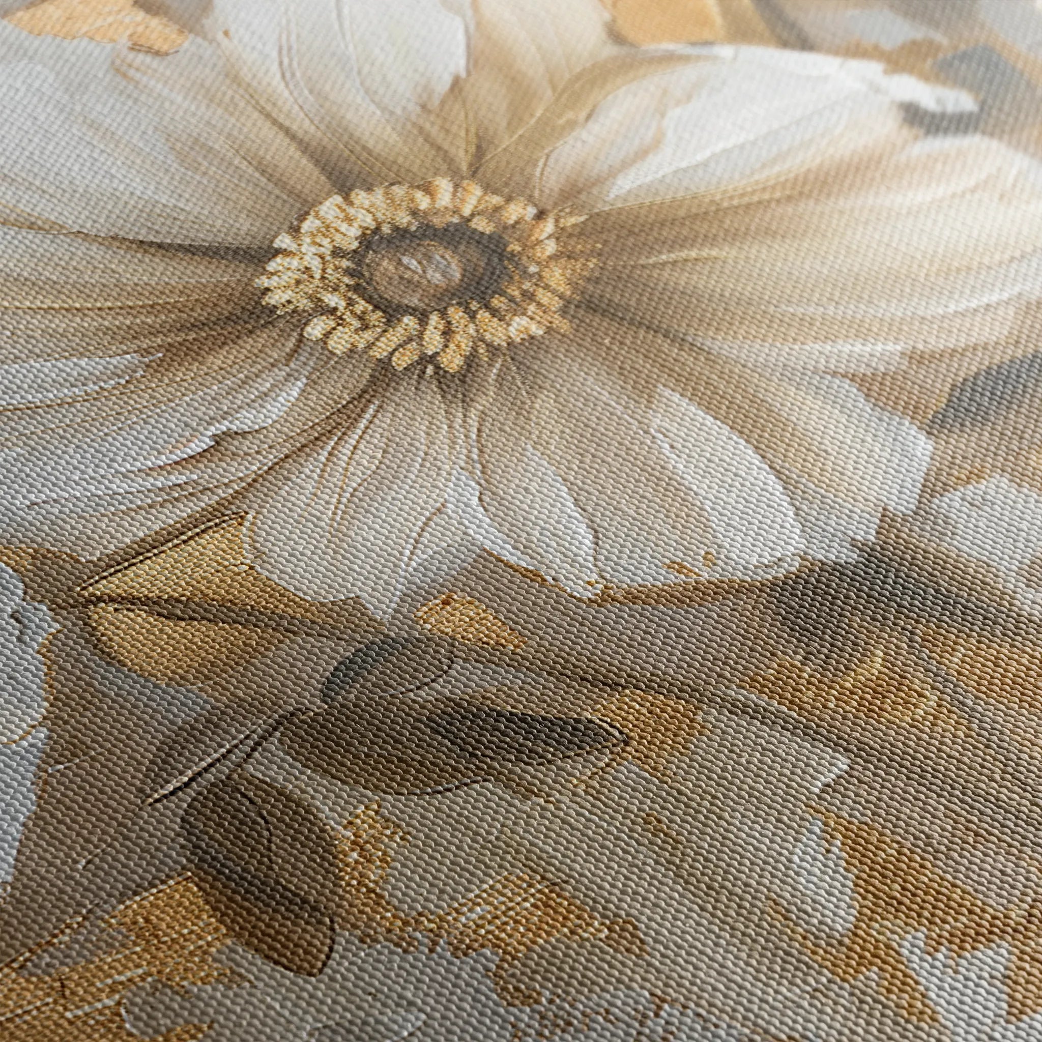 Floral 751 Canvas Art 60 x 40 cm / Black