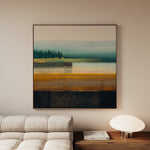 Abstract 752 Canvas Art 60 x 60 cm / Black