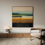Abstract 752 Canvas Art 60 x 60 cm / Black