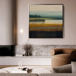 Abstract 752 Canvas Art 60 x 60 cm / Black