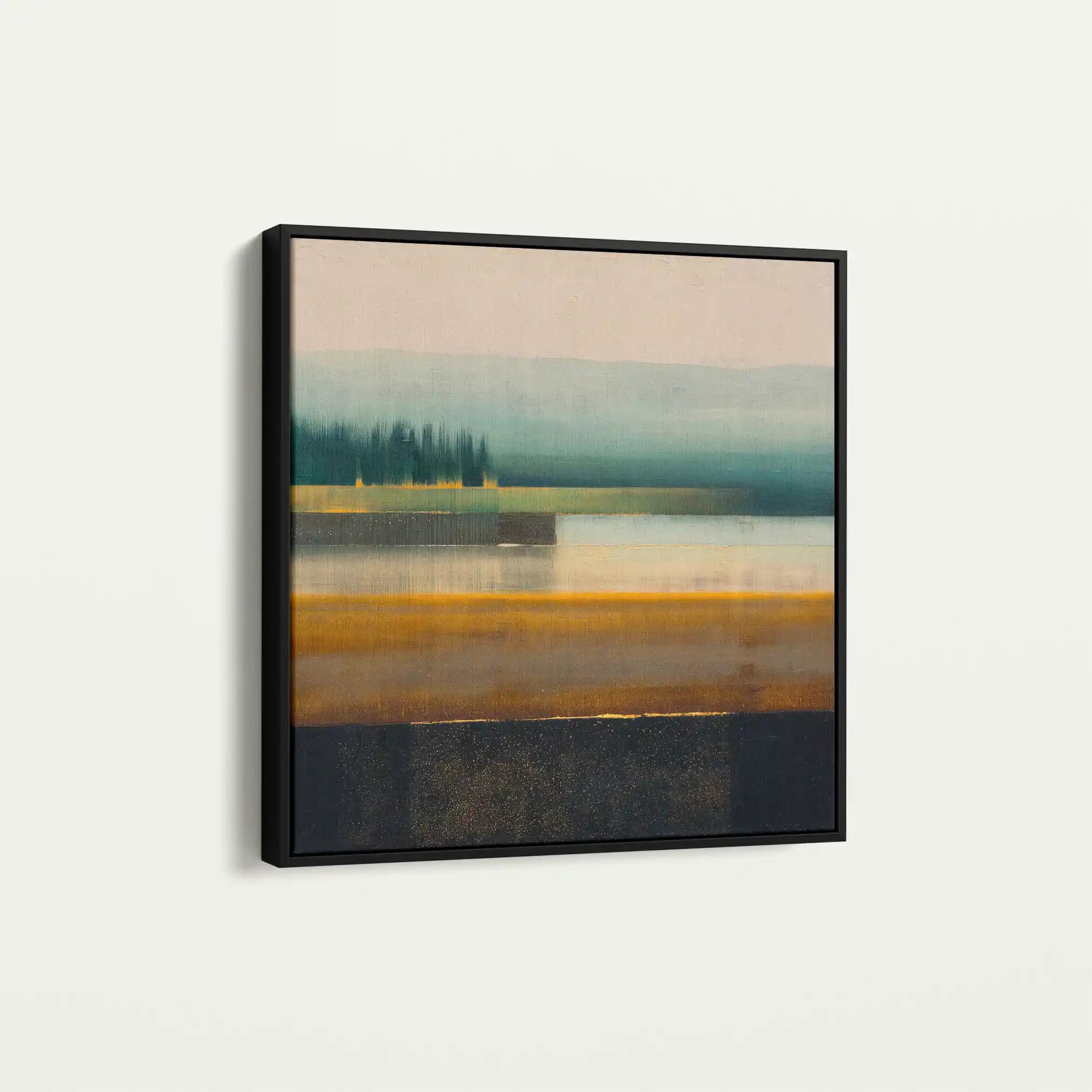 Abstract 752 Canvas Art 60 x 60 cm / Black