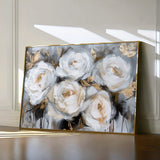 Floral 752 Canvas Art 60 x 40 cm / Black