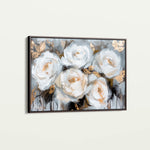 Floral 752 Canvas Art 60 x 40 cm / Black