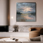 Abstract 753 Canvas Art 60 x 60 cm / Black