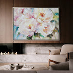Floral 753 Canvas Art 60 x 40 cm / Black