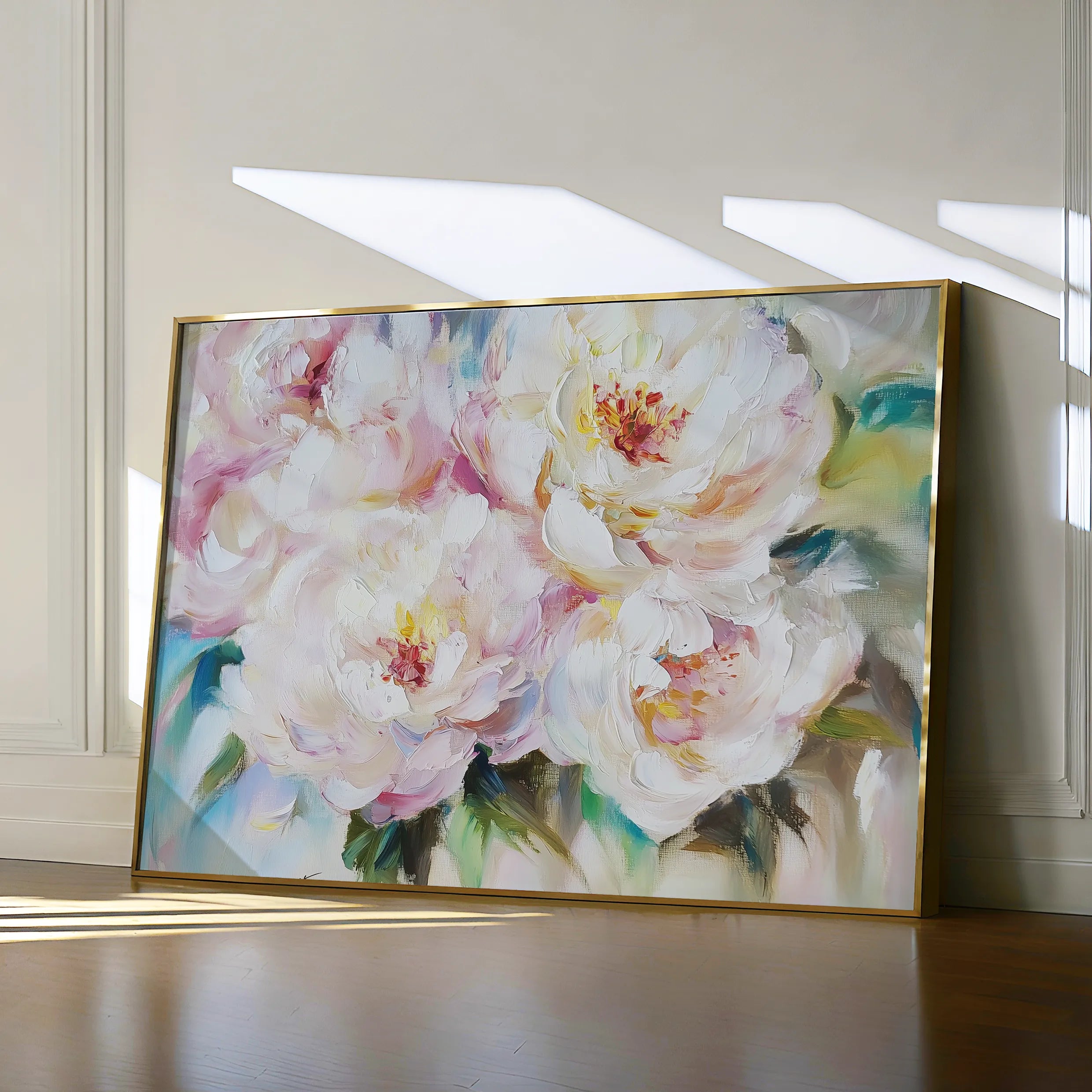 Floral 753 Canvas Art 60 x 40 cm / Black