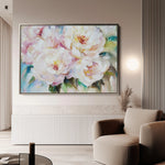 Floral 753 Canvas Art 60 x 40 cm / Black
