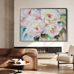 Floral 753 Canvas Art 60 x 40 cm / Black