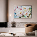 Floral 753 Canvas Art 60 x 40 cm / Black